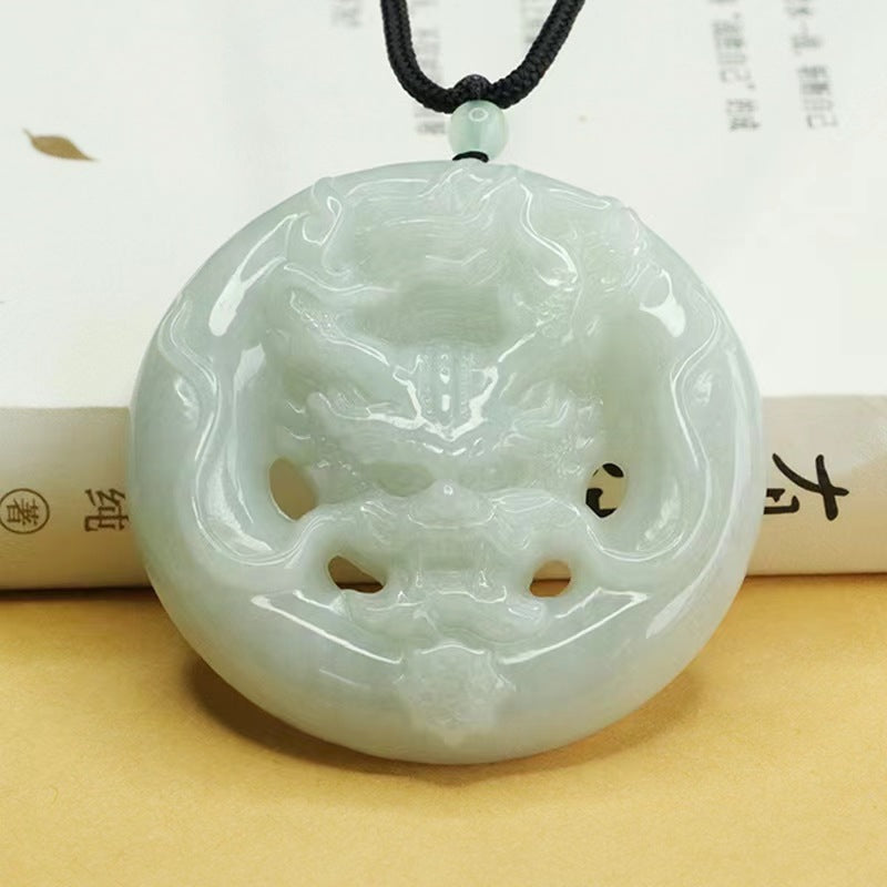 Wholesale Myanmar jadeite jade dragon head pendant