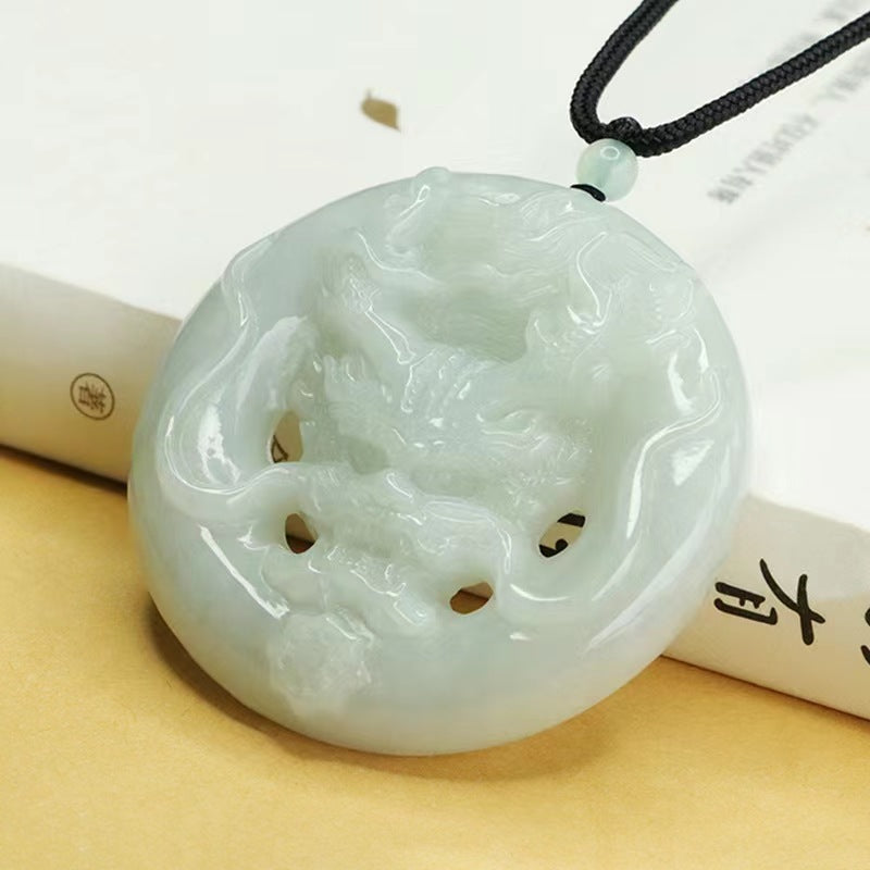 Wholesale Myanmar jadeite jade dragon head pendant