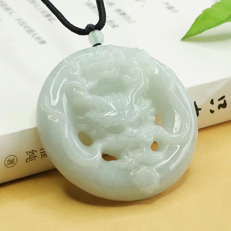 Wholesale Myanmar jadeite jade dragon head pendant